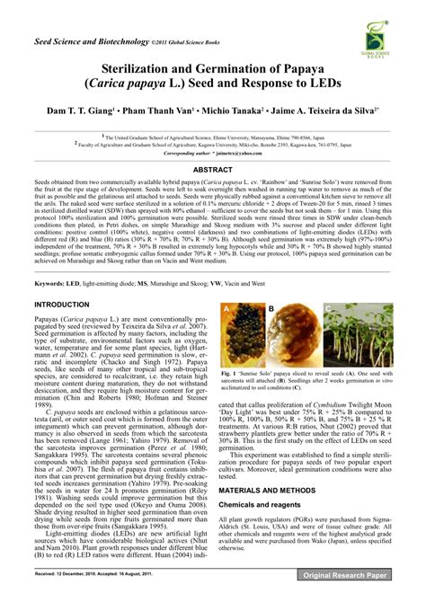 seed treatment research paper